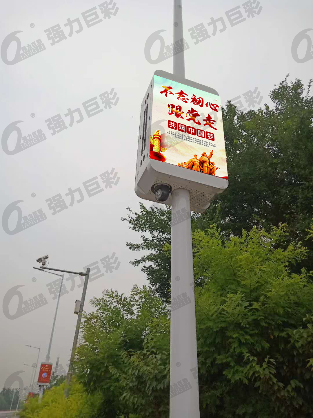 咸宁中心生态城灯杆屏Q5 15套